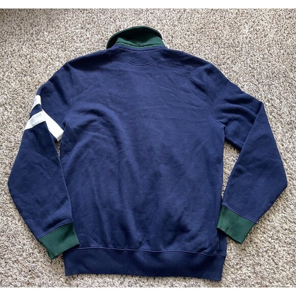 Polo Ralph Lauren Cardigan Men Small Blue Letterman Skull Bones 2nd Athletic Div - Picture 7 of 10